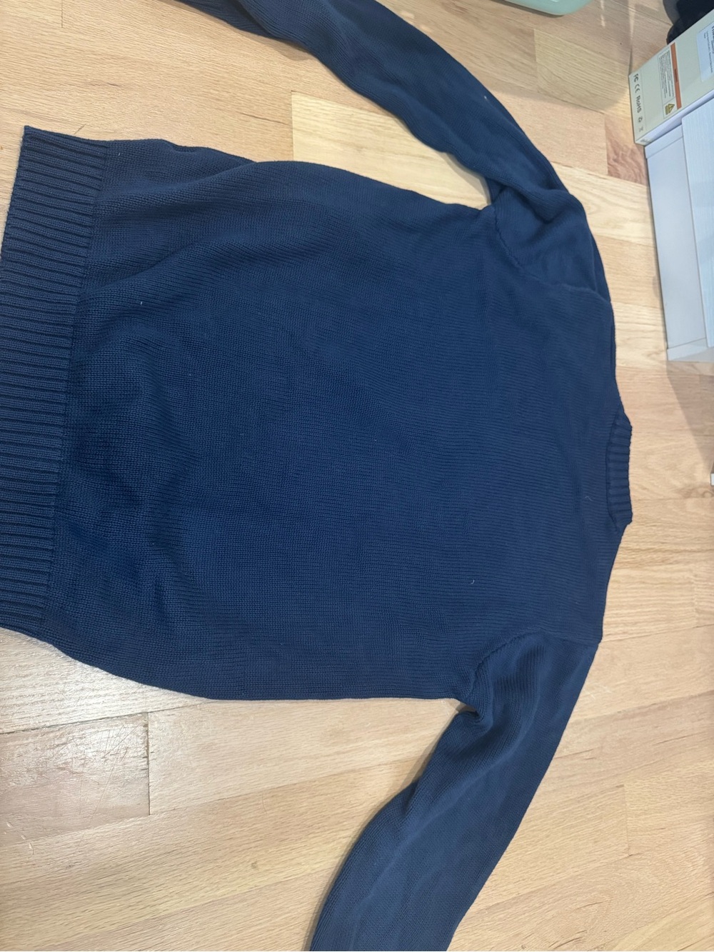 Brandy Melville Navy Knit American Flag Crewneck Sweater - Picture 5 of 6